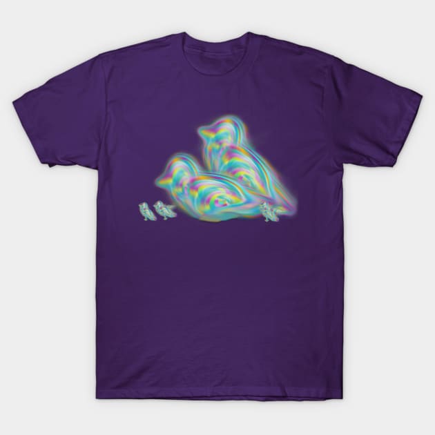 Swirly Birds T-Shirt by Angelic Gangster